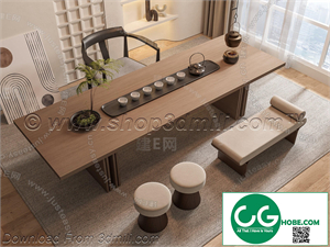 Tea Room 36 3D Model